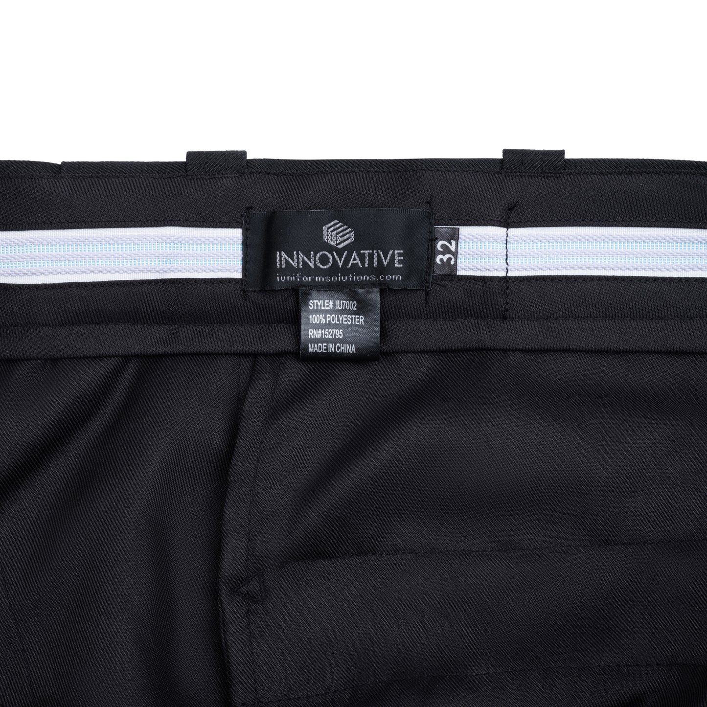 Polyester Pants W/ Stretch Waistband