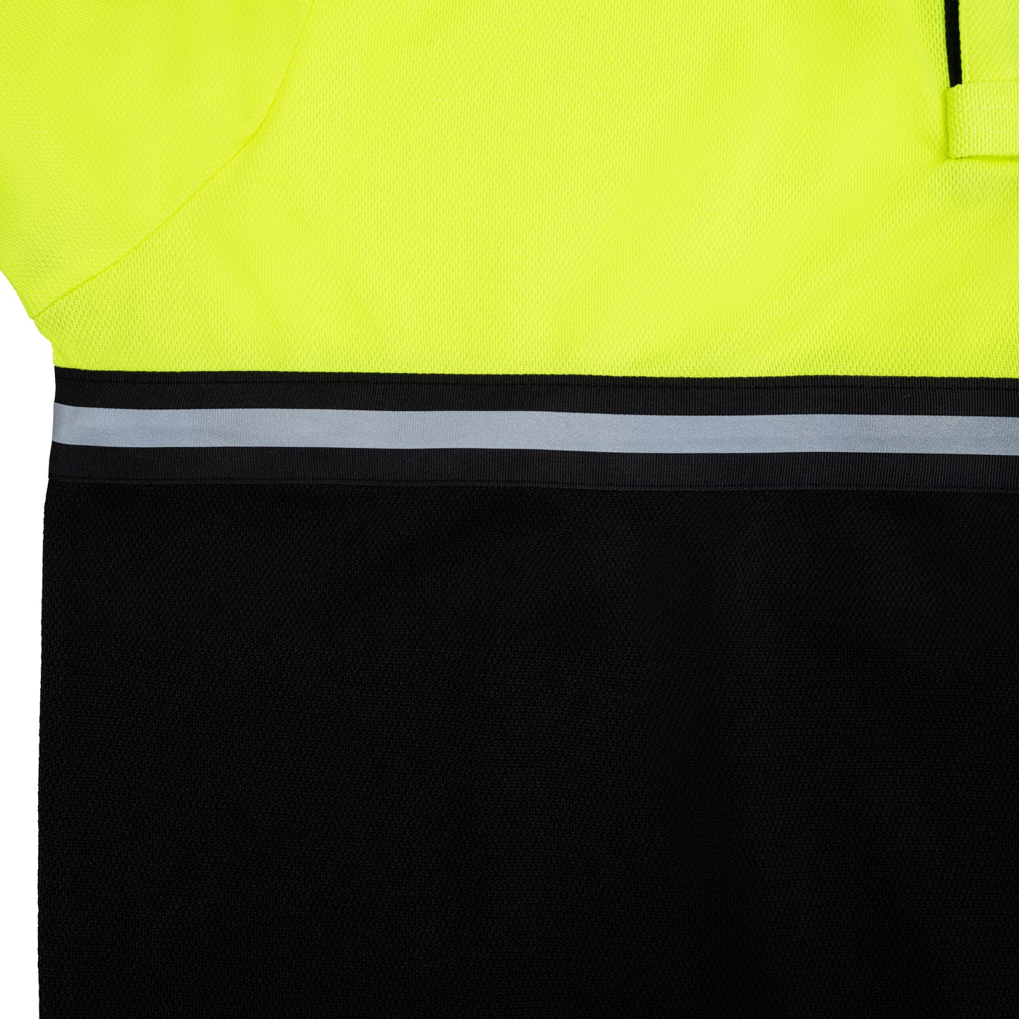 Hi Vis Two Tone Polo w/ Reflective and Zipper Pocket
