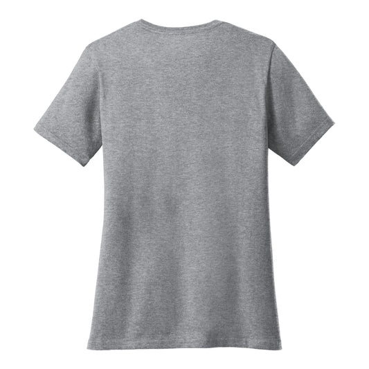 Port And Company Women's Core Cotton V-Neck Tee
