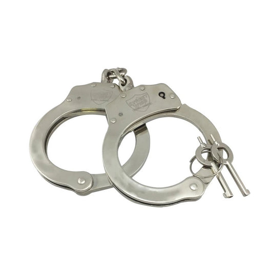 Streetwise Nickel-Plated Solid Steel Handcuffs