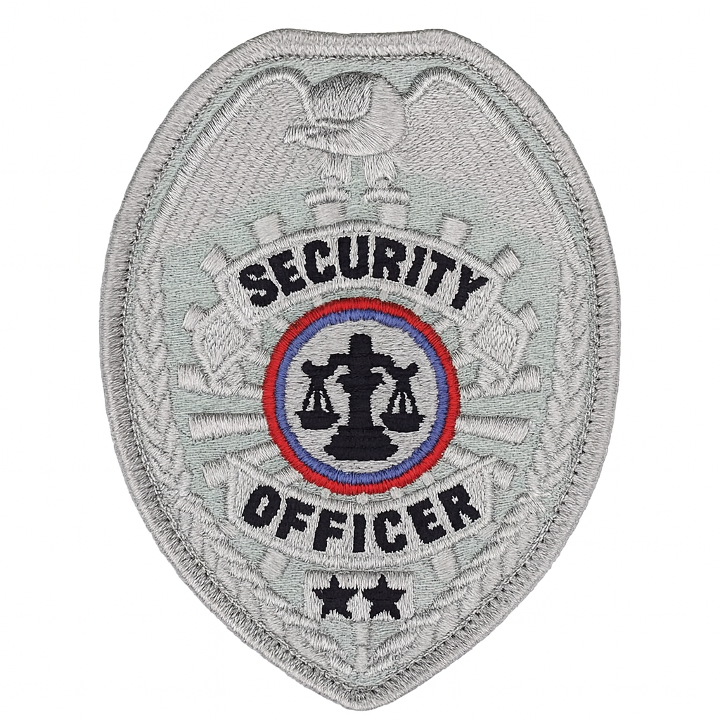 Heros Pride Security Officer Chest Patch W/ Justice Scale