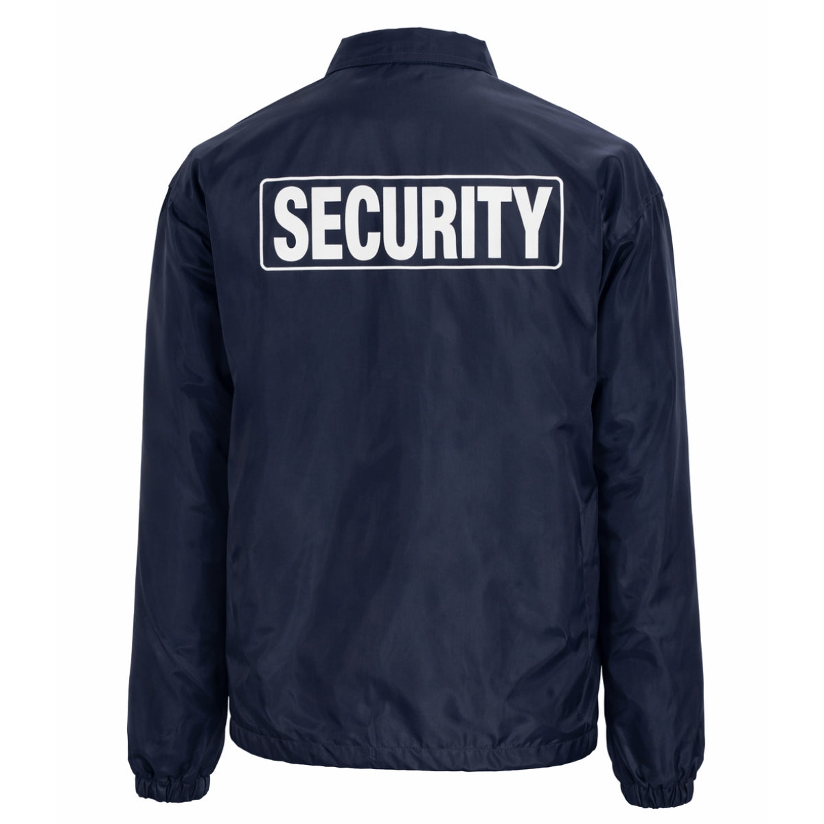 Black Flannel Lined Windbreaker W/ Security