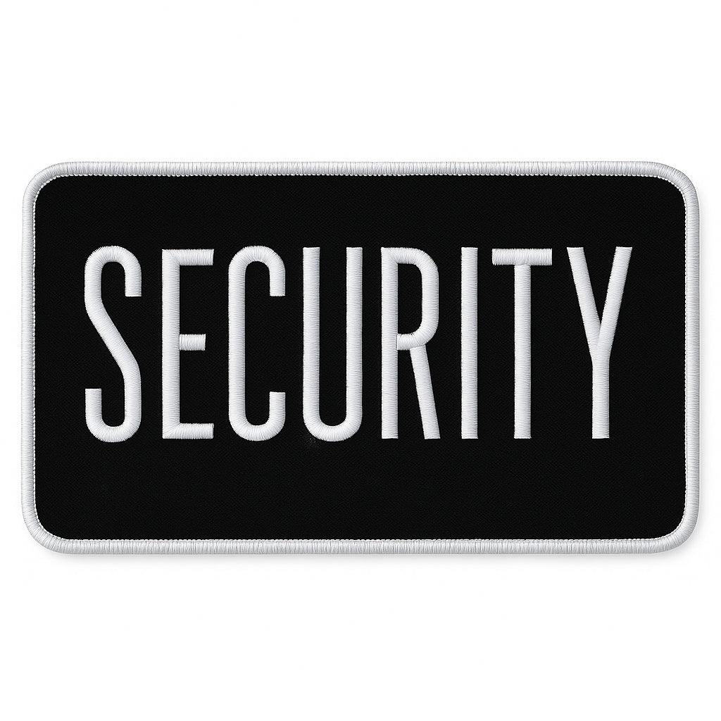 Heros Pride "SECURITY" Back Patch  9" x 5"