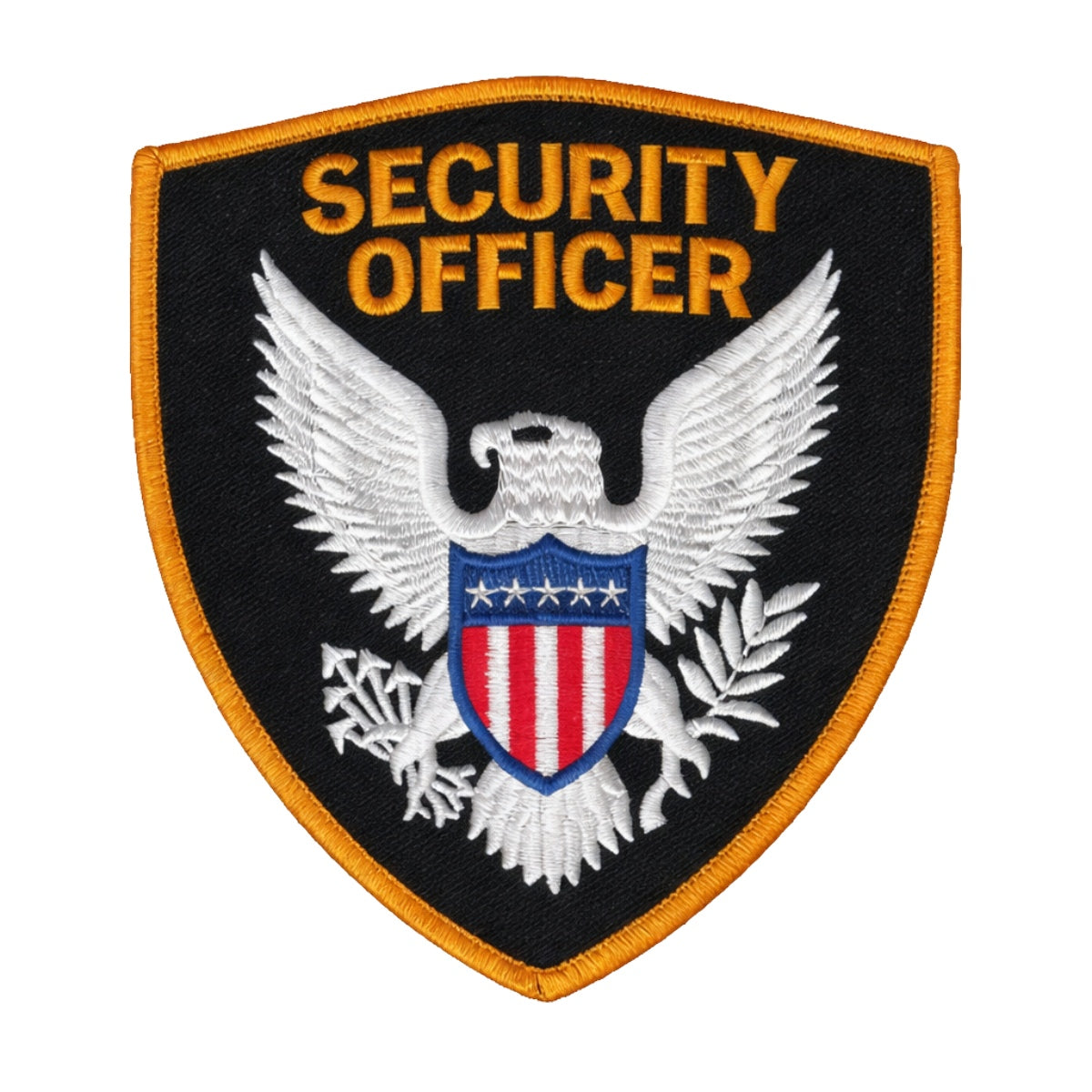 Heros Pride Security Officer Shoulder Patch - 3 3/4 X 4 3/8 Inch