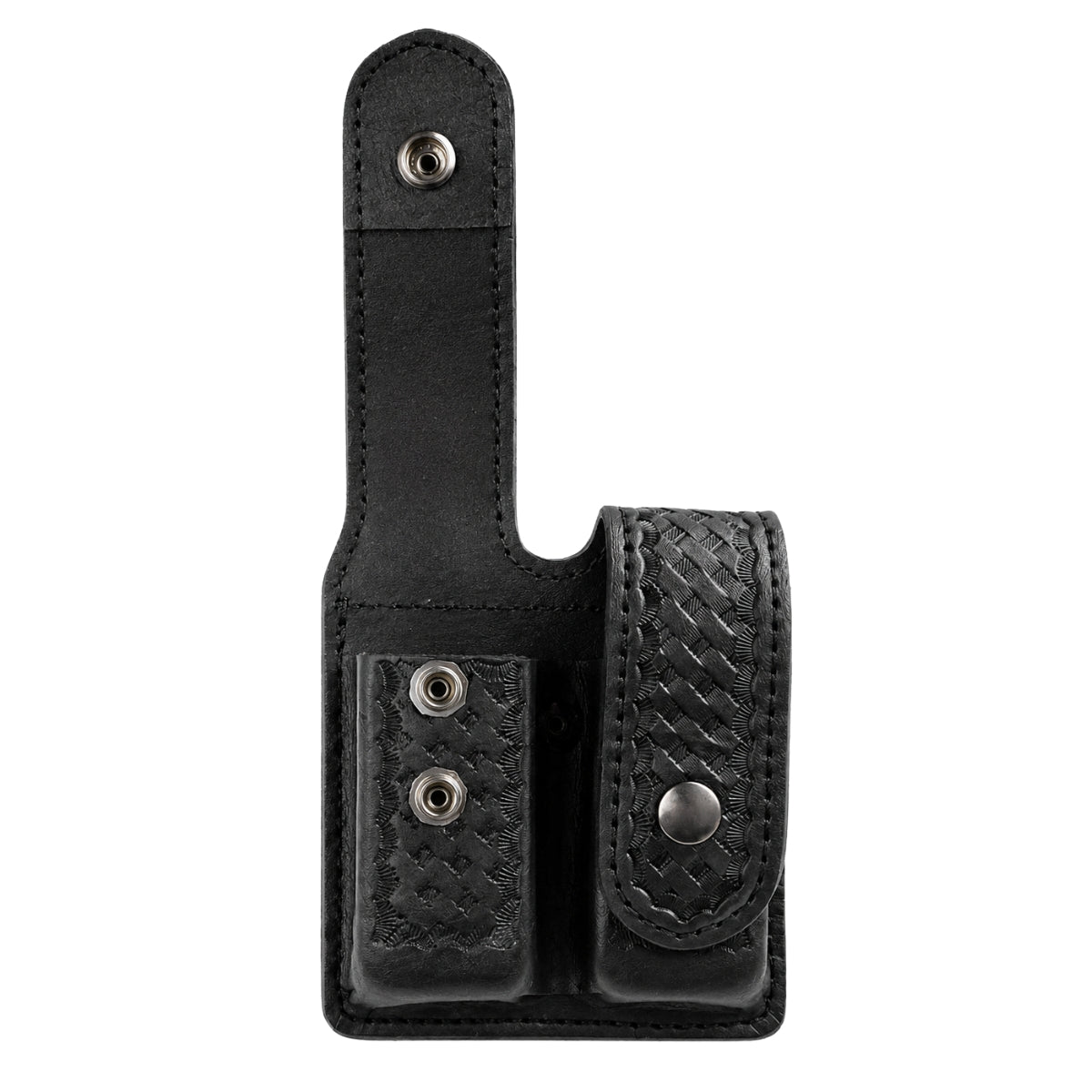 Duty Gear, Black Air Tek Basketweave Double Magazine Case (LRG)