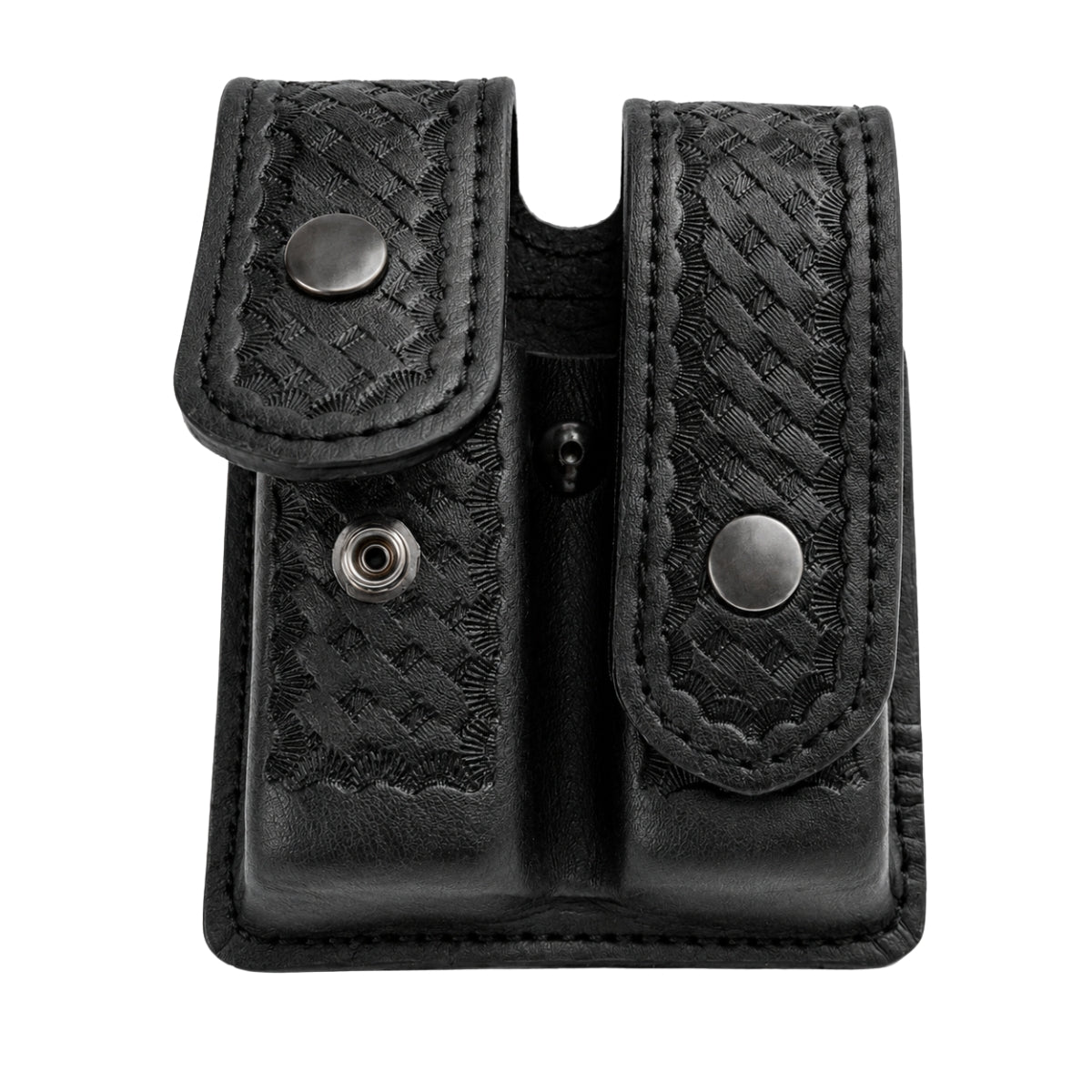 Duty Gear, Black Air Tek Basketweave Double Magazine Case (LRG)