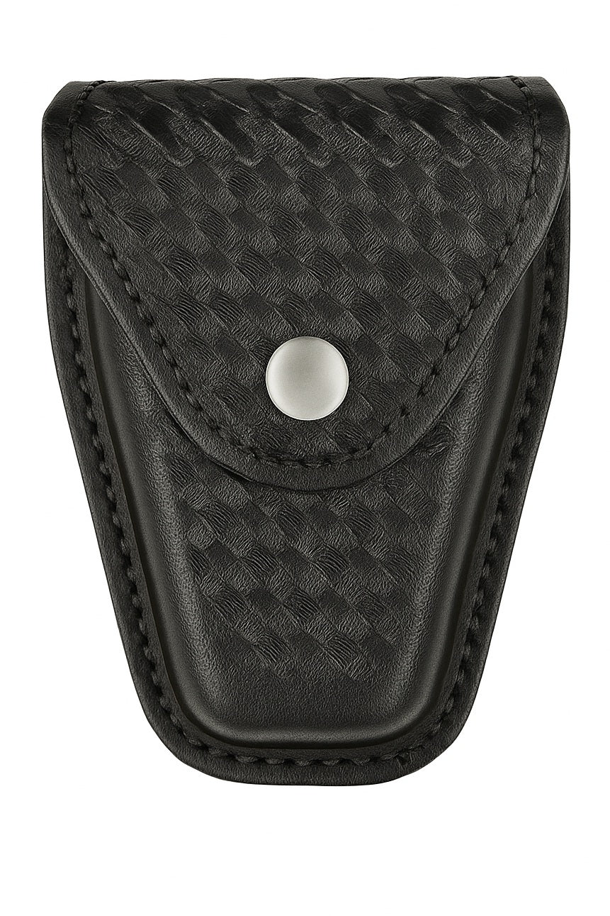 DUTY GEAR, BLACK AIR TEK BASKETWEAVE BLACK SINGLE HANDCUFF CASE