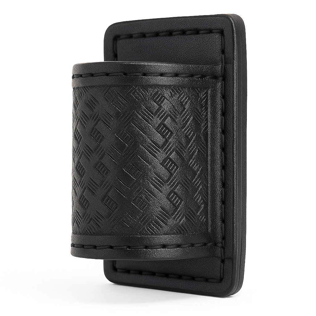 Duty Gear, Black Air Tek Basketweave Flashlight Holder (Open)