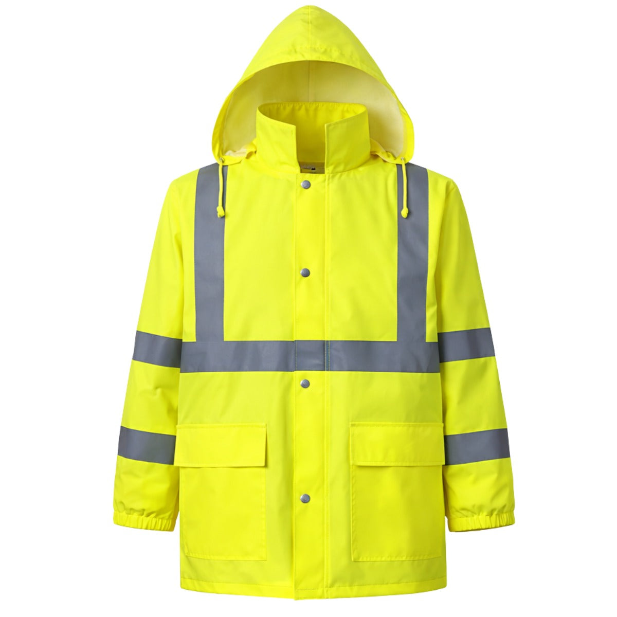 Hi Viz Lightweight Raincoat Class 3