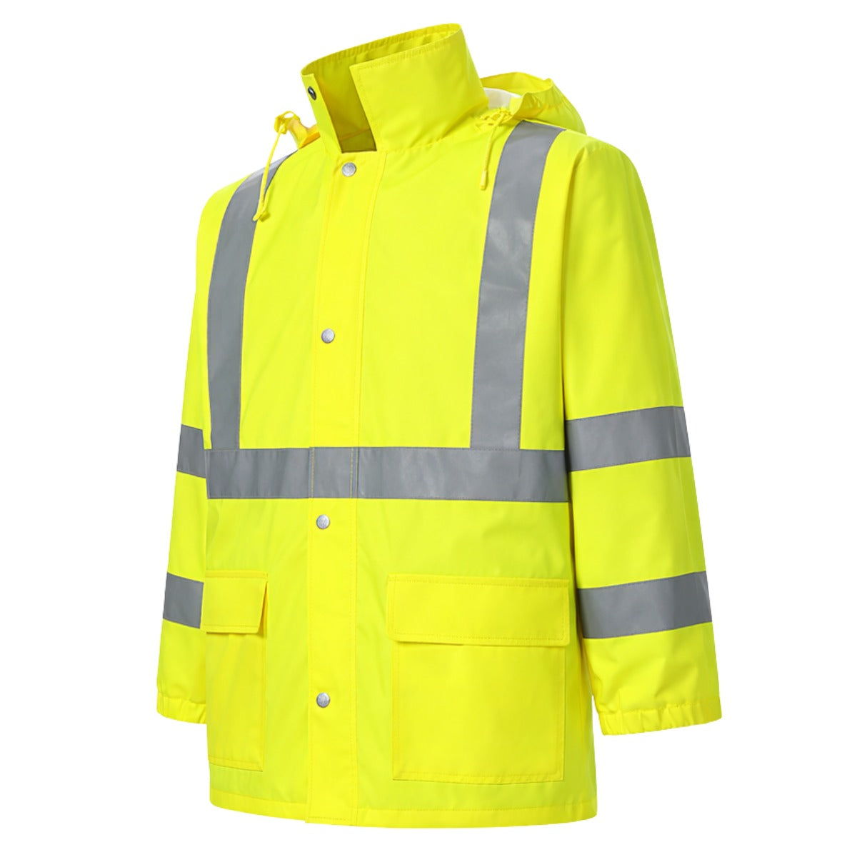 Hi Viz Lightweight Raincoat Class 3