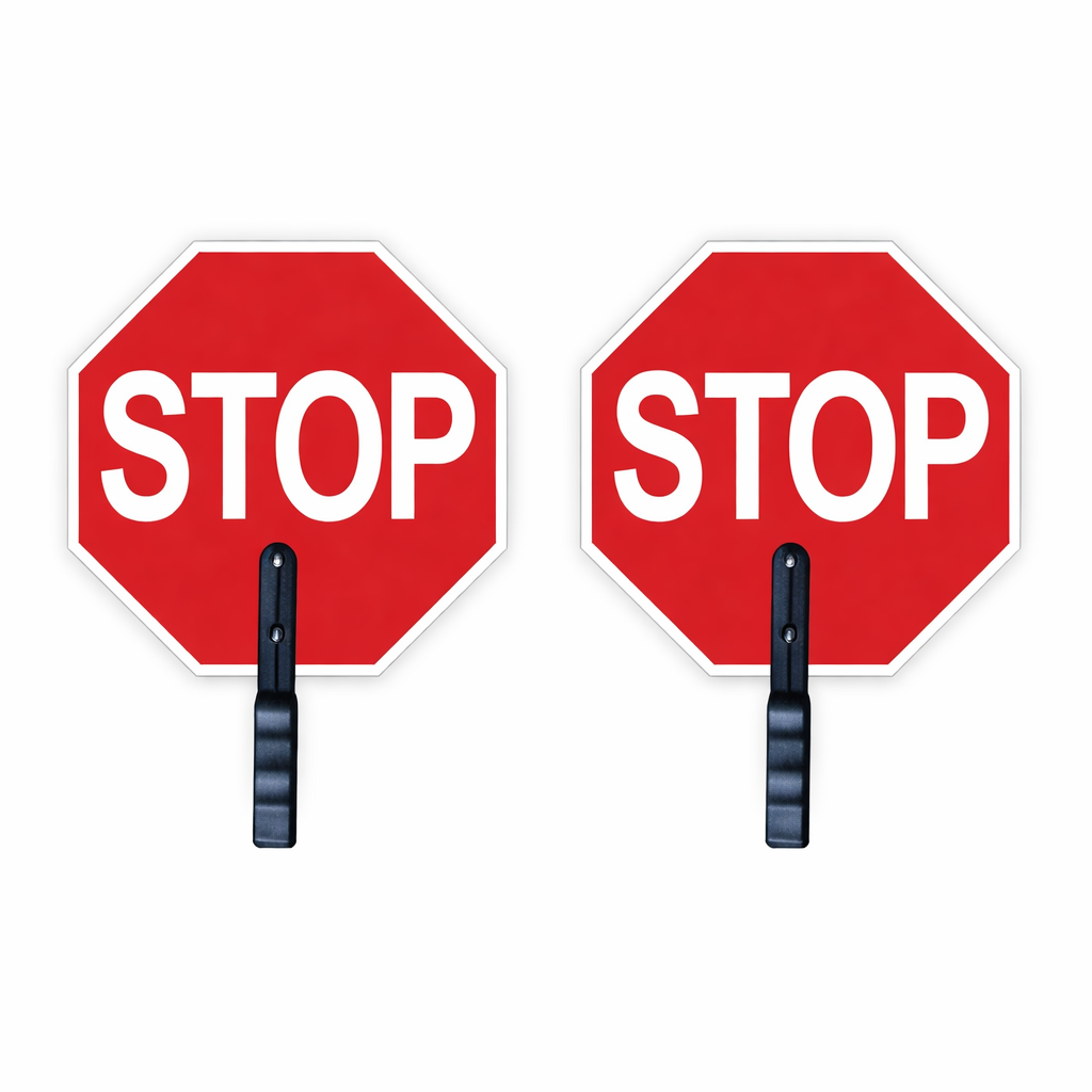 2W Red Stop Sign 18" Stop/Stop W/ Paddle