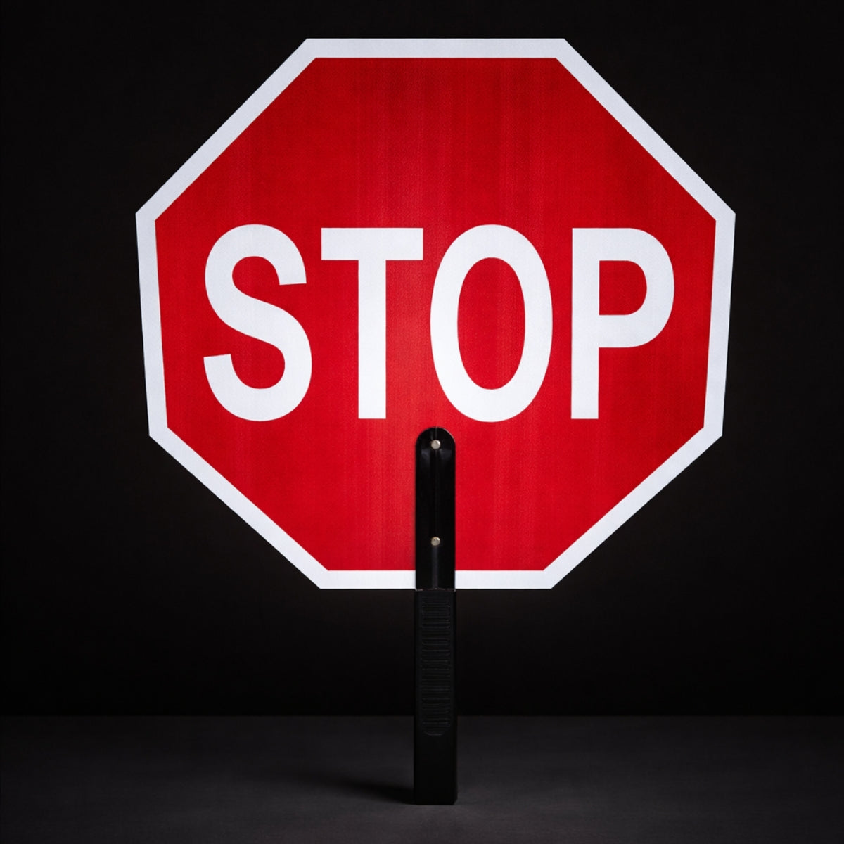 2W Red Stop Sign  18" Stop/Slow W/ Paddle