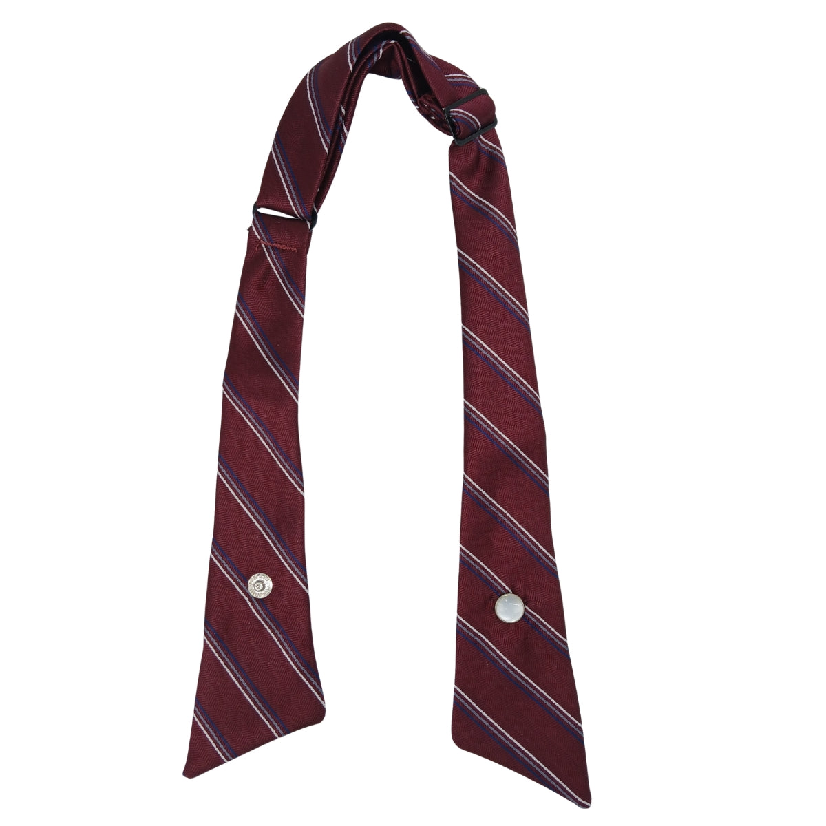 Burgundy W/ 3 Multi-Pin Stripe  Tie