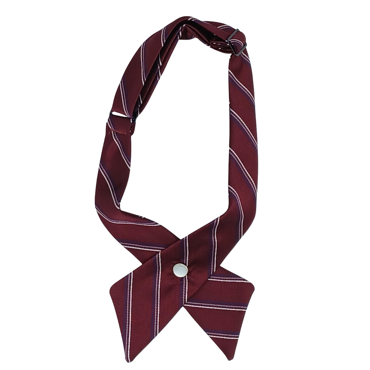 Burgundy W/ 3 Multi-Pin Stripe  Tie