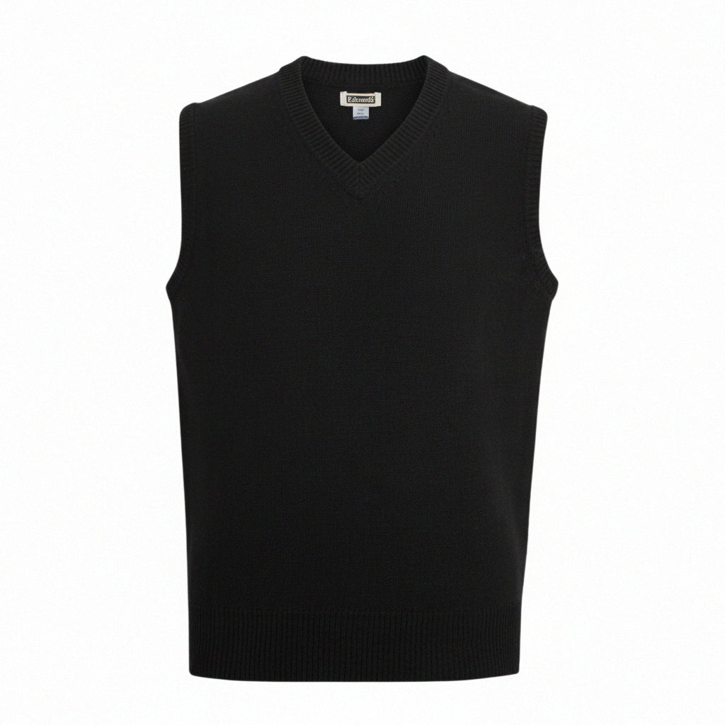 Edwards Essential V-Neck Acrylic Sleeve-Less Sweater