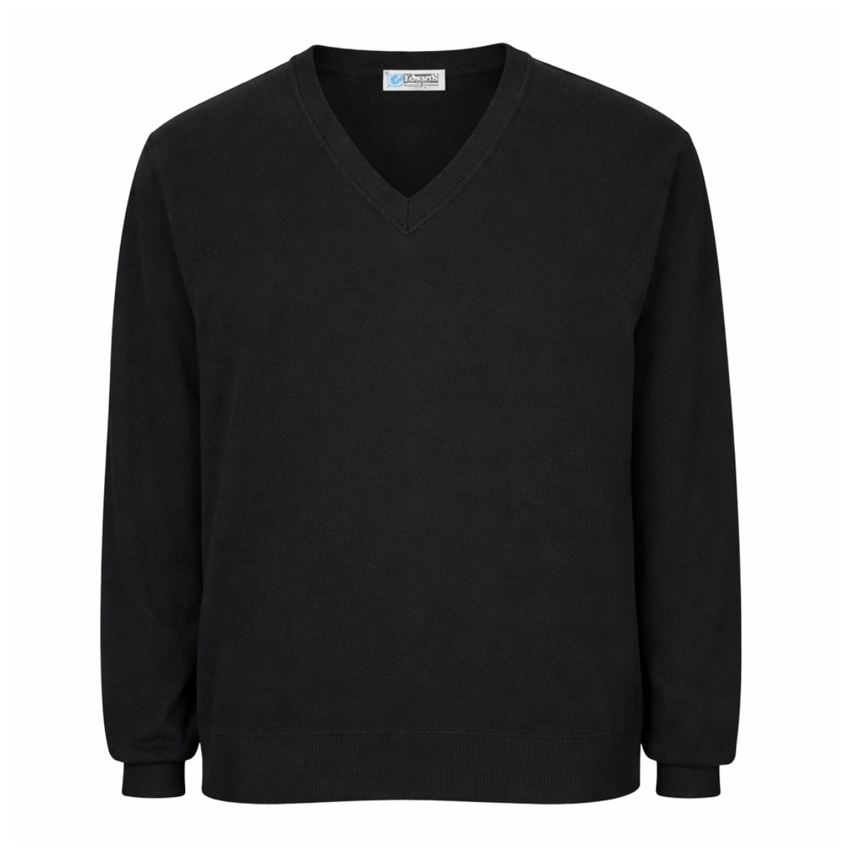 V-Neck Edwards Jersey Knit Cotton Sweater