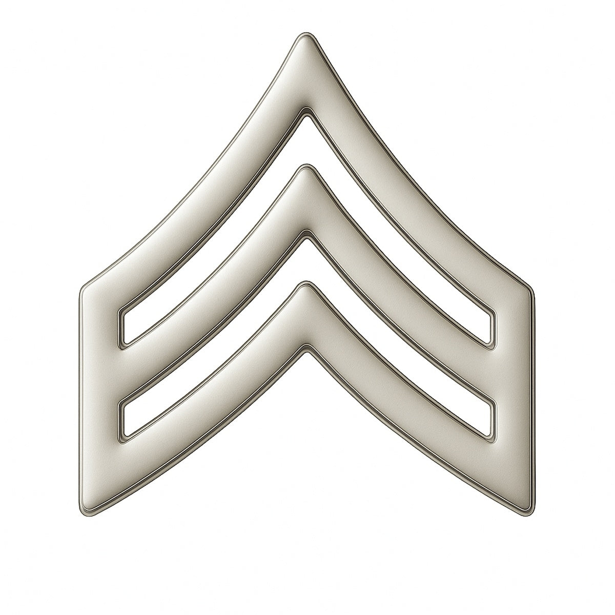 Heros Pride SGT Pointed Metal Pin 1" (Pair)