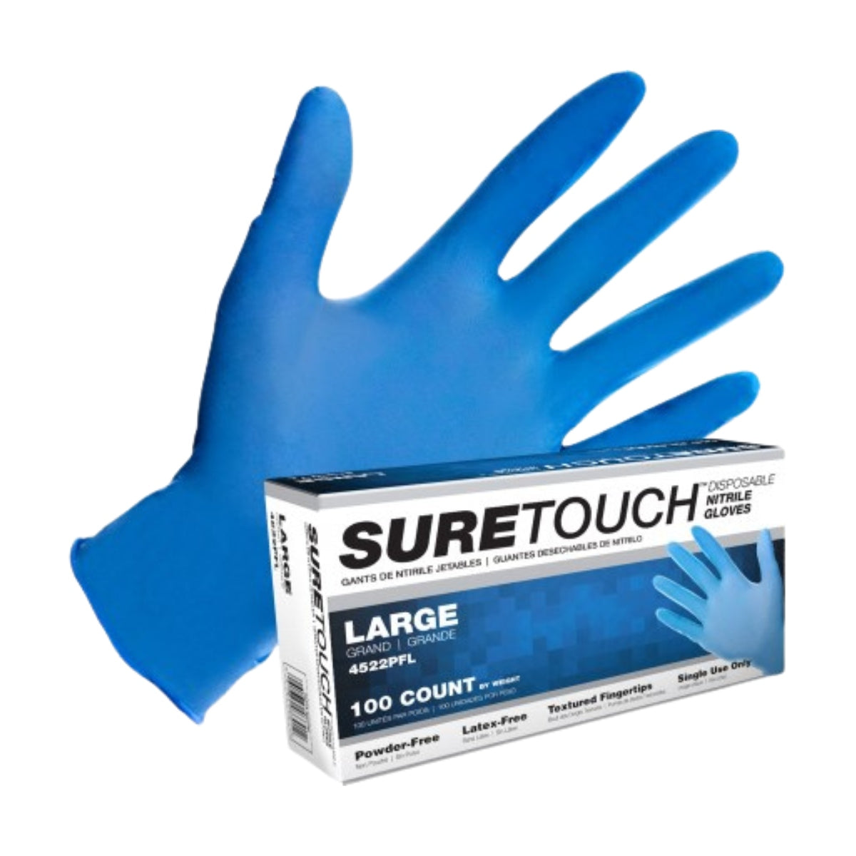 Suretouch Powder Free Nitrile 5 Mil 100 Per Box Gloves