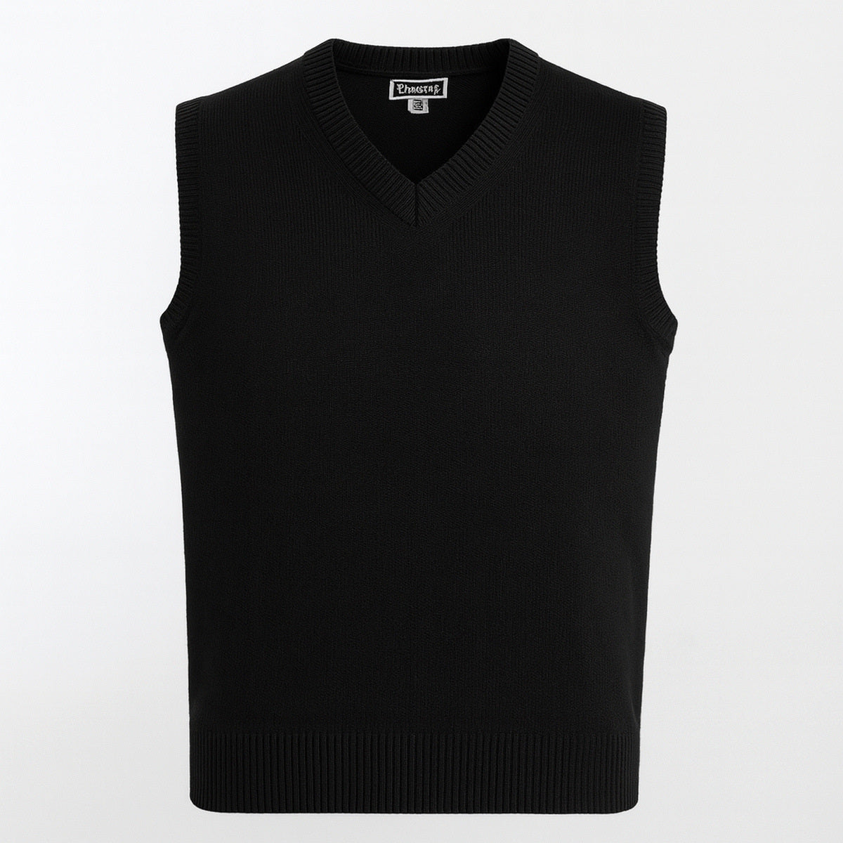 Edwards V-Neck Sleeveless Acrylic Sweater