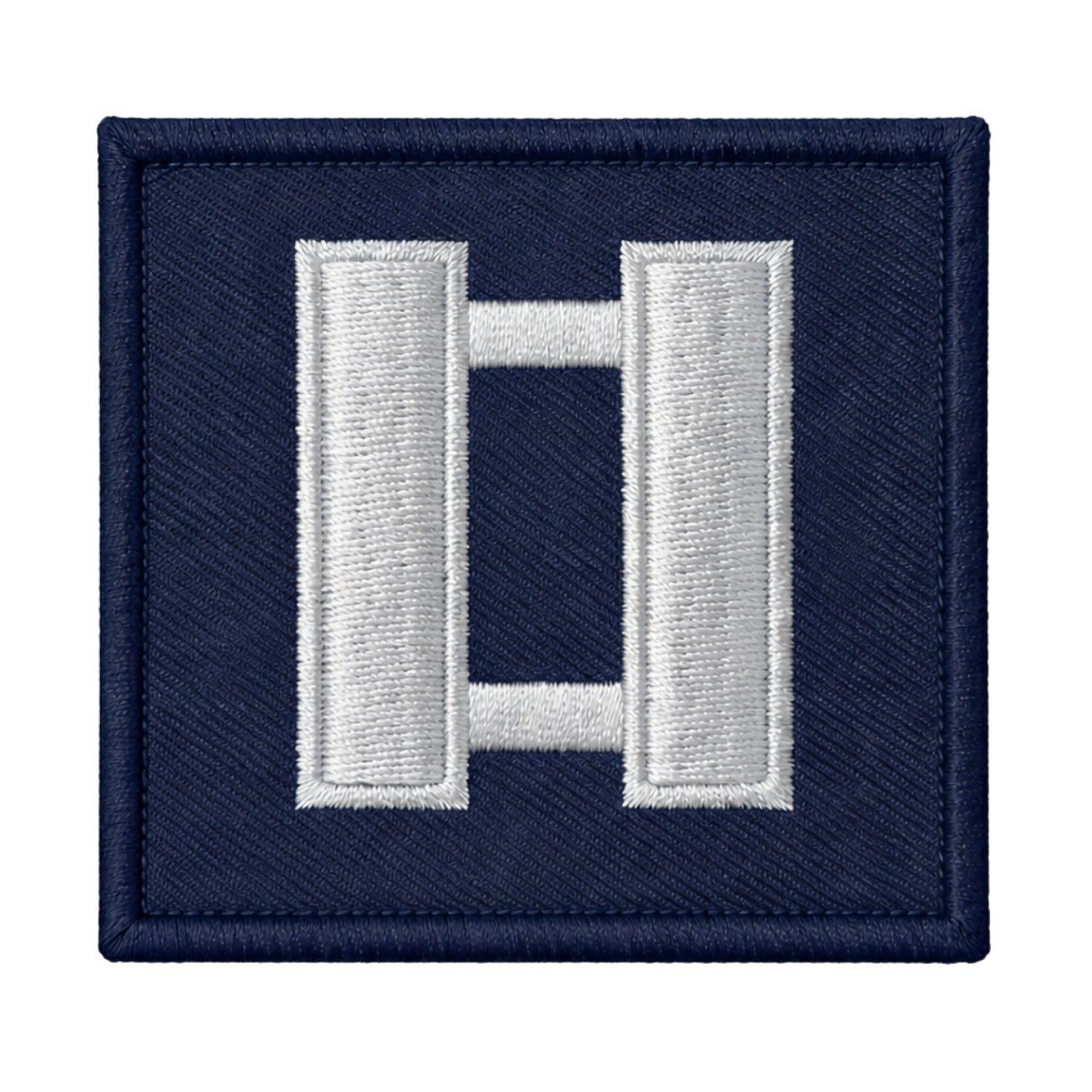 Collar Rank Sew On Capt Gold / Black 11/2" X 11/2"