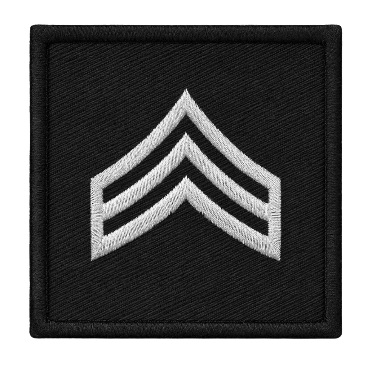 Collar Rank Sew On SGT Gold / Black 1-1/2" X 1-1/2" (Pair)