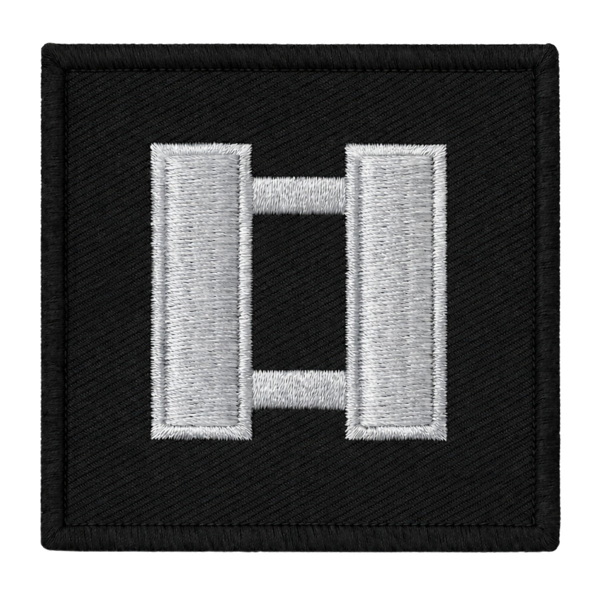 Collar Rank Sew On Capt Gold / Black 11/2" X 11/2"