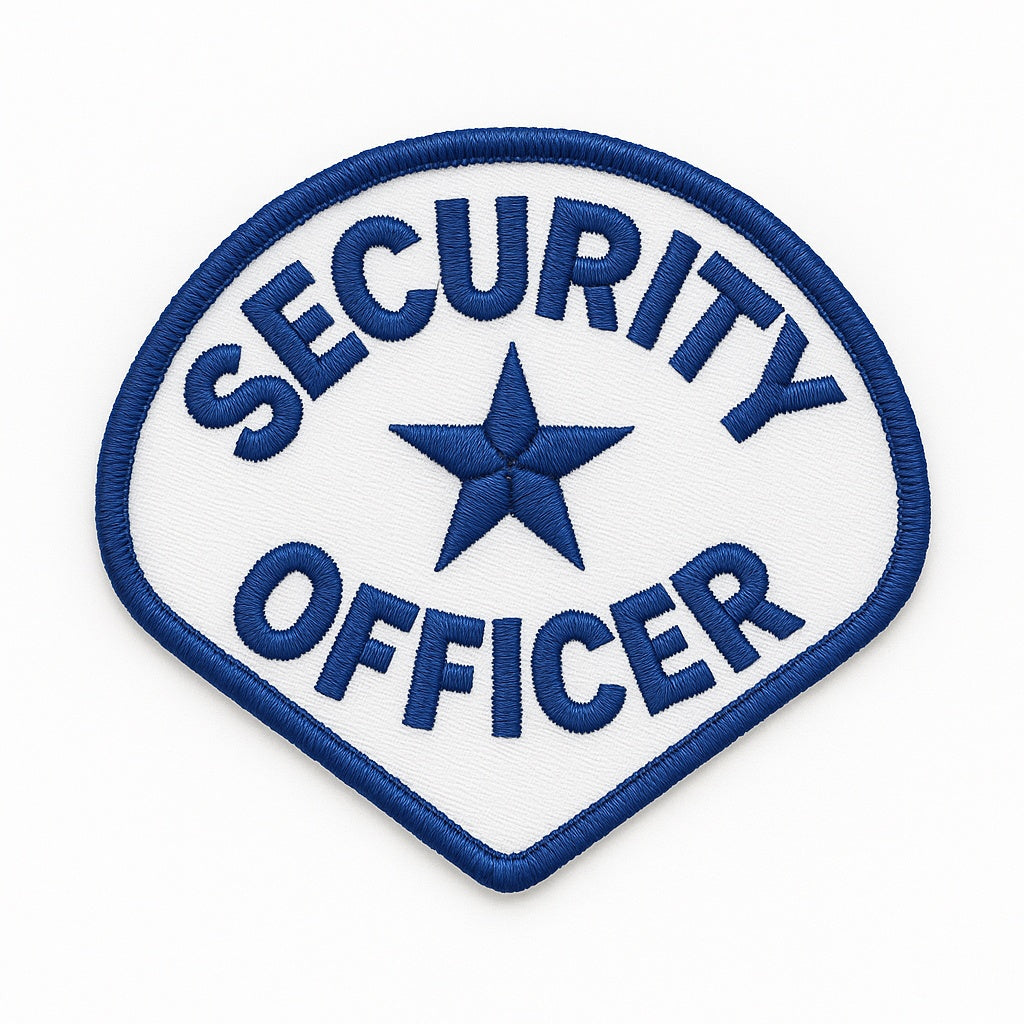 Heros Pride Security Officer With Star Shoulder Patch  - 4 3/4 X 3 3/4 Inch
