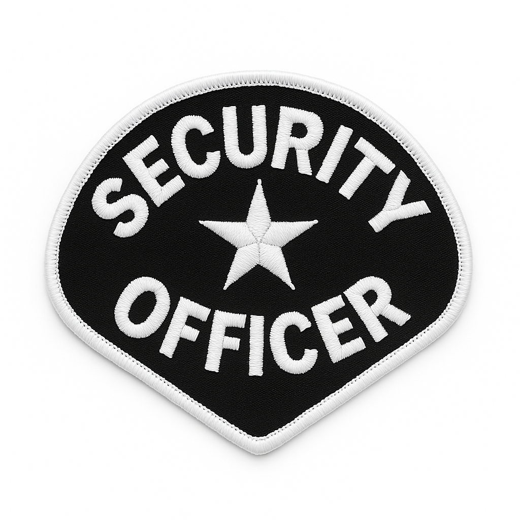 Heros Pride Security Officer With Star Shoulder Patch  - 4 3/4 X 3 3/4 Inch