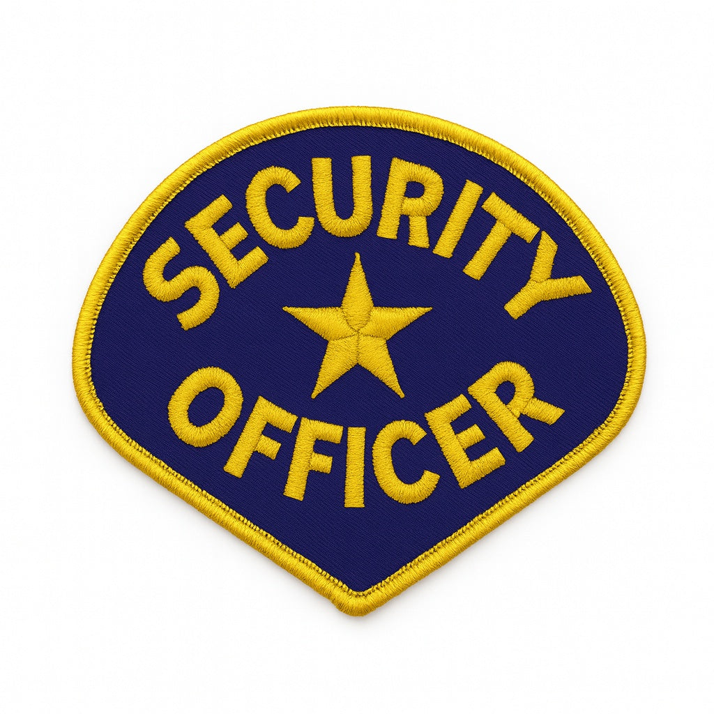 Heros Pride Security Officer With Star Shoulder Patch  - 4 3/4 X 3 3/4 Inch