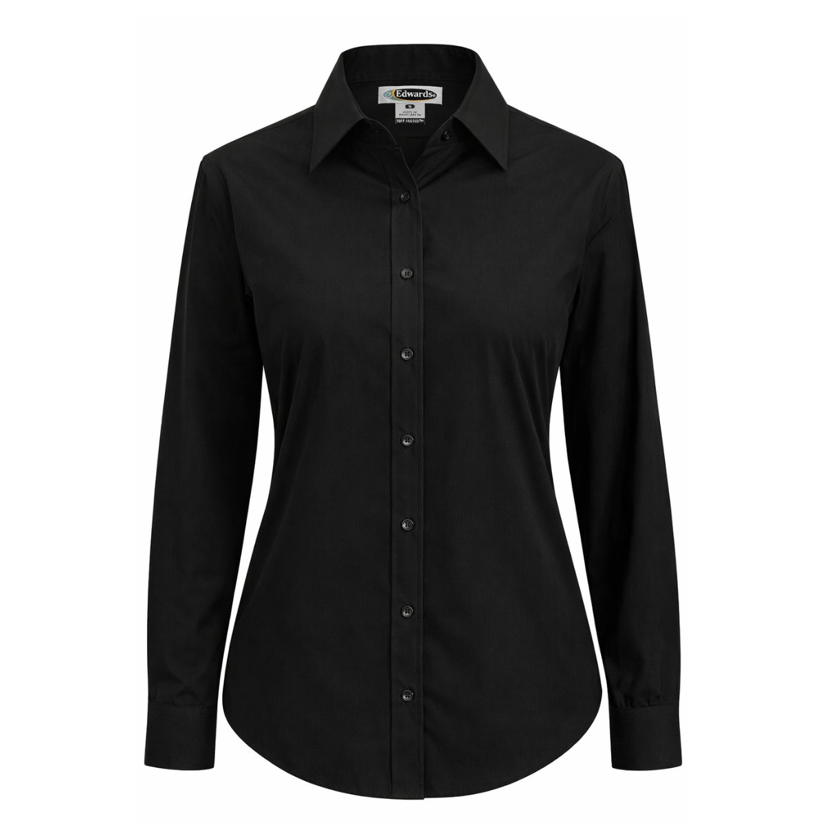 Edwards Polycotton Essential Broadcloth Long Sleeve Blouse
