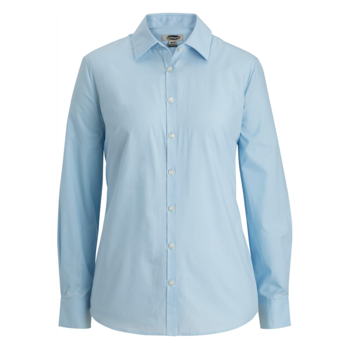 Edwards Polycotton Essential Broadcloth Long Sleeve Blouse