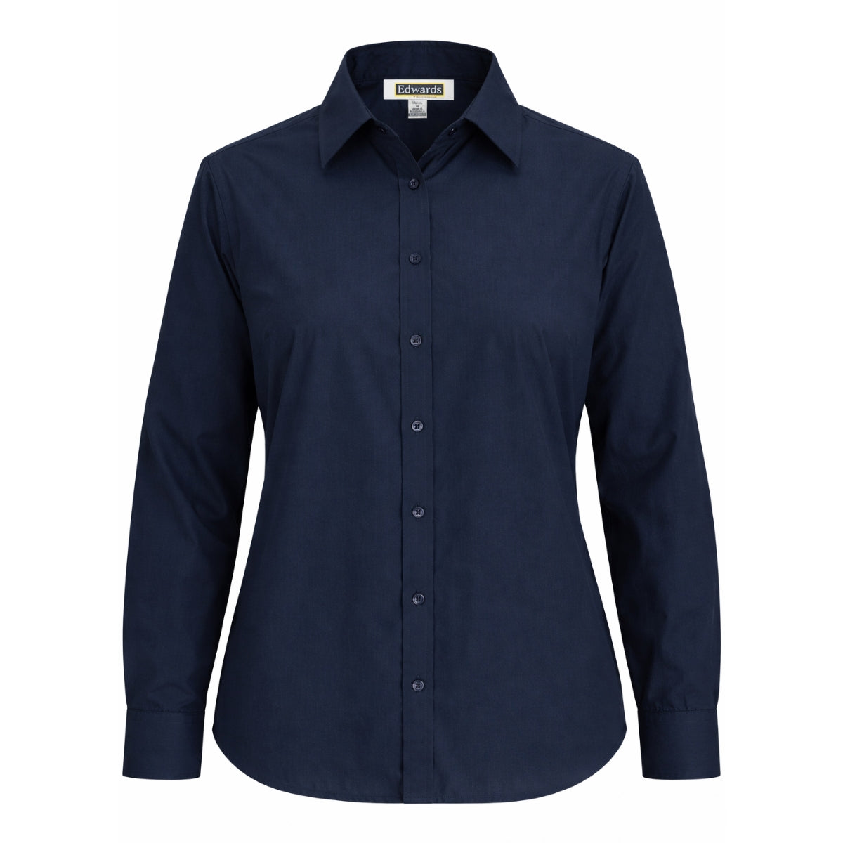 Edwards Polycotton Essential Broadcloth Long Sleeve Blouse