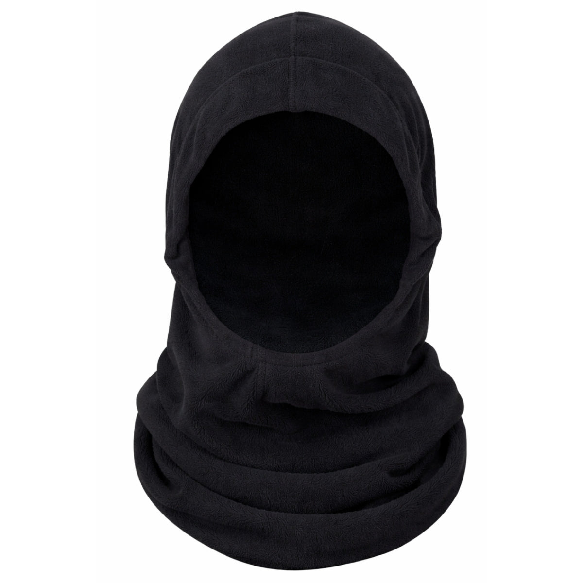 BALACLAVA, BLACK POLAR FLEECE ADJUSTABLE