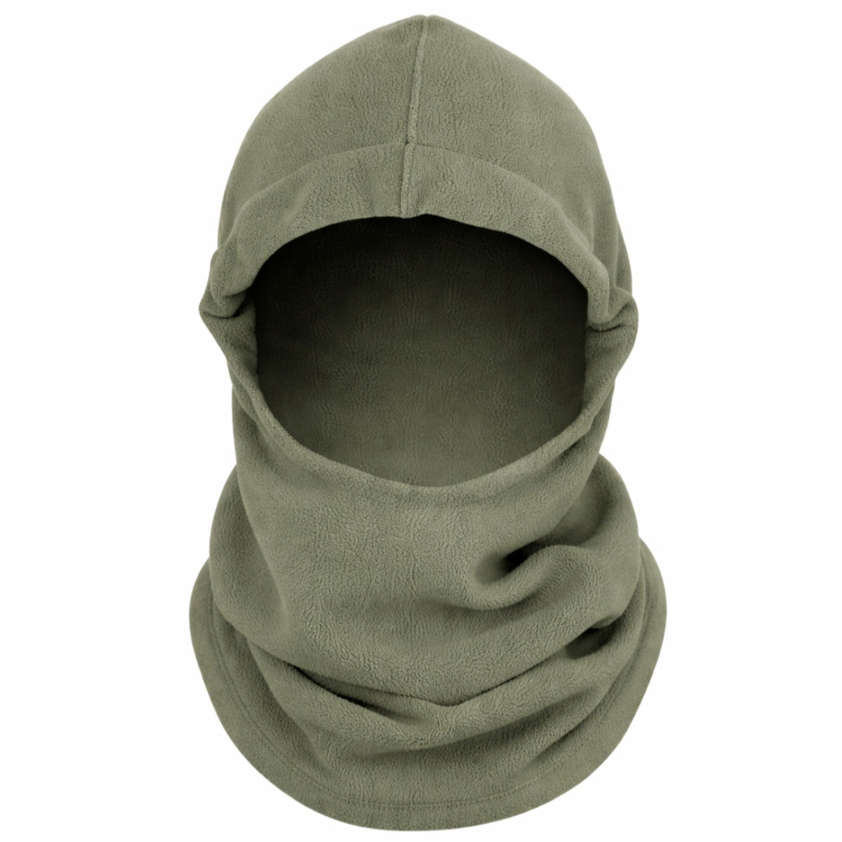 BALACLAVA, BLACK POLAR FLEECE ADJUSTABLE