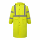 Hi Viz Yellow Raincoat 48" w/ Reflective - ANSI Class 3