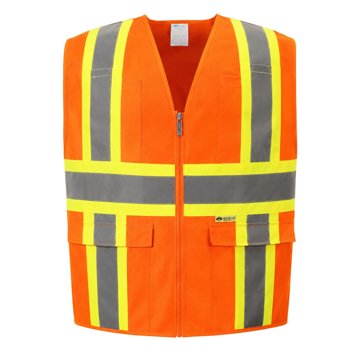 2W Safety Vest Hi Vis Orange