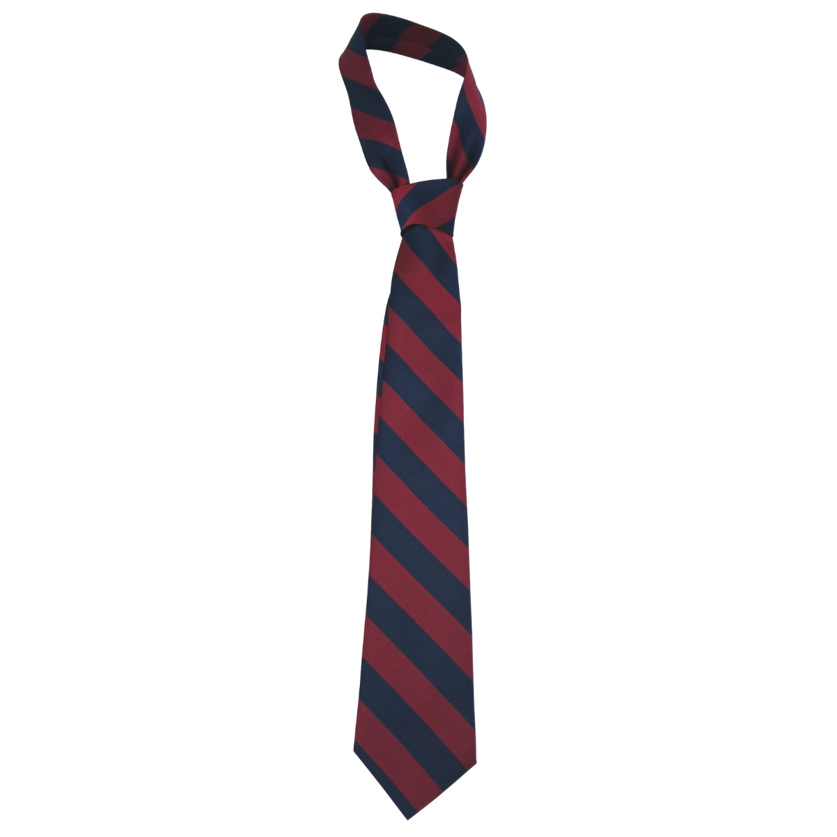 Navy W/ Burgundy Stripe Tie