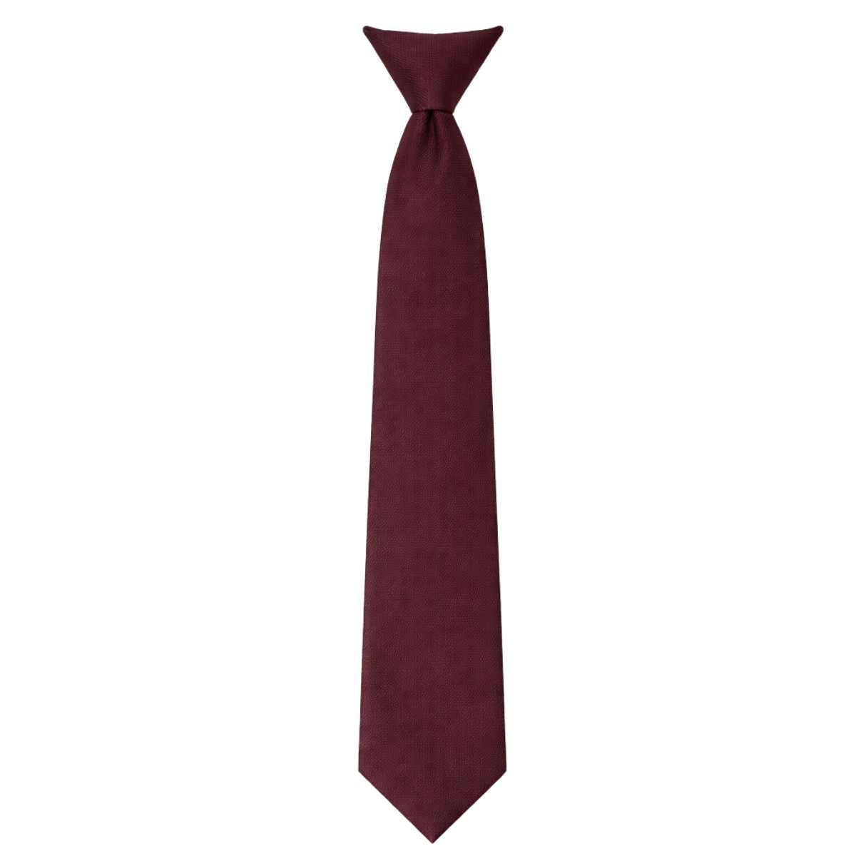 Satin Maroon Clip On Tie