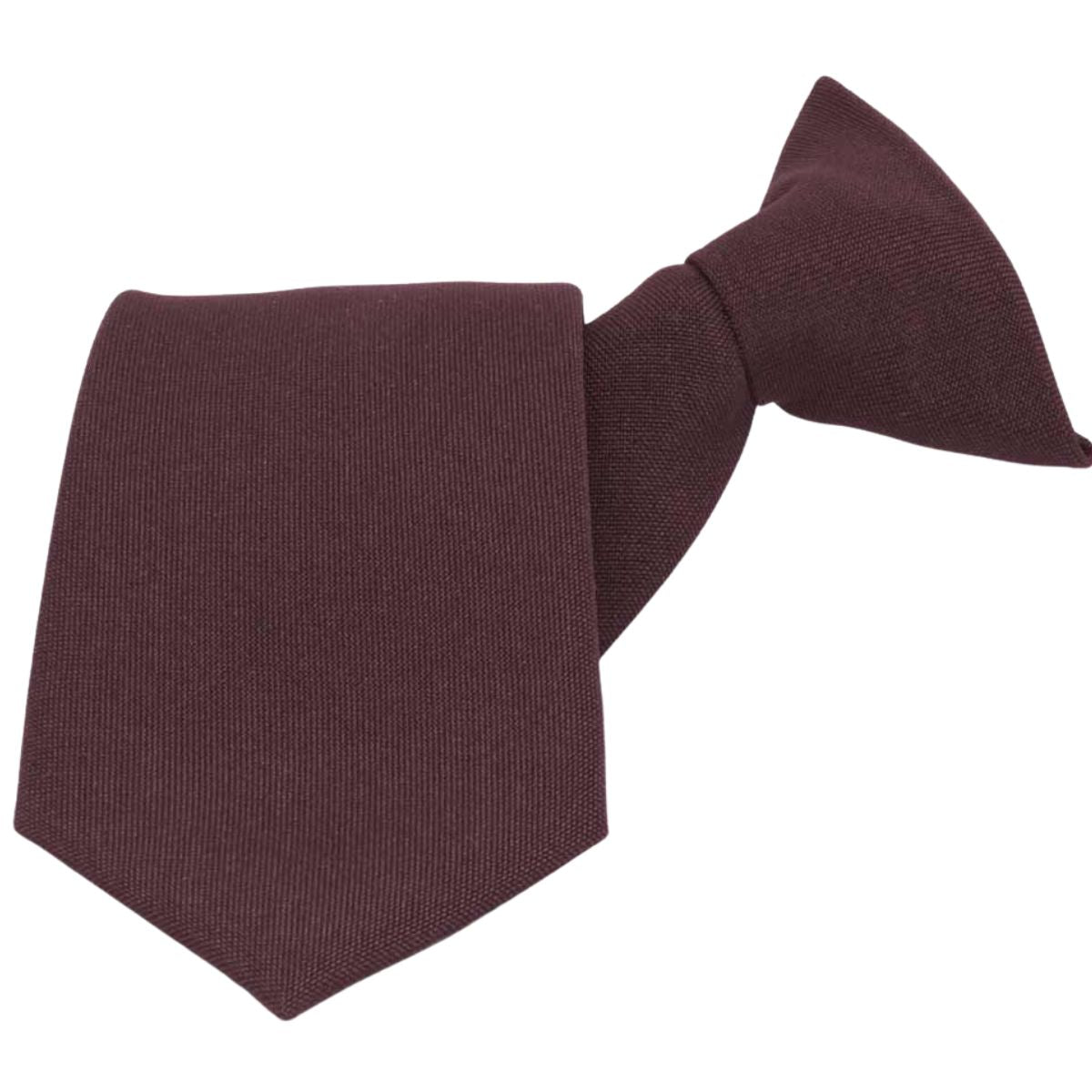 Satin Maroon Clip On Tie