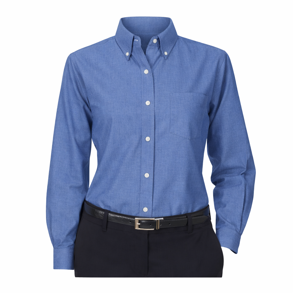 Ultraclub Classic Ladies Oxford Long Sleeve Shirt