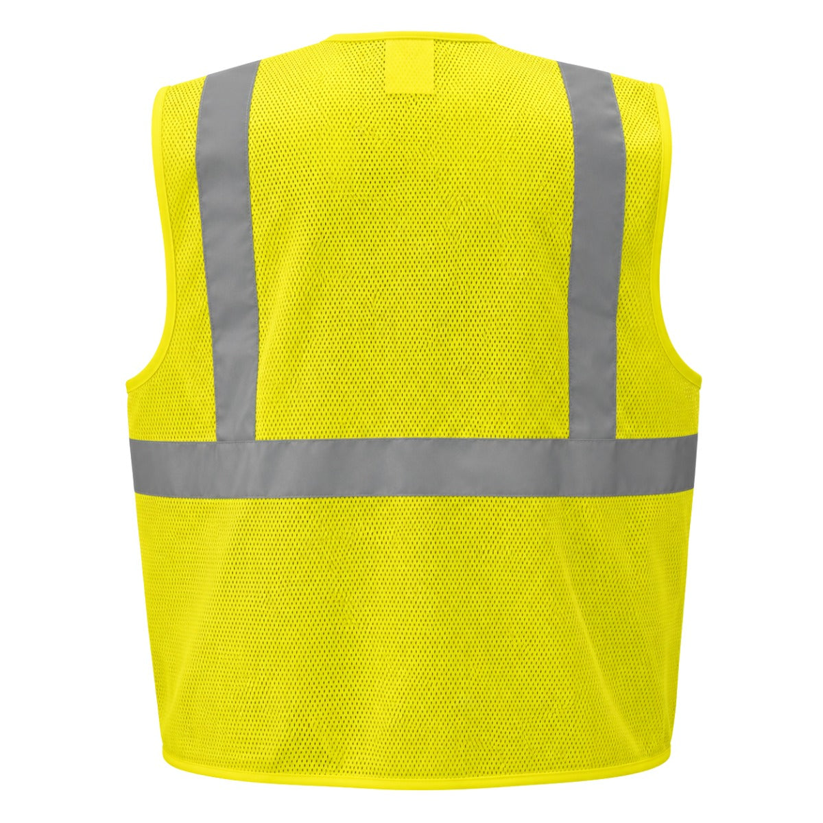 2W Safety Vest Hi Viz Yellow Mesh ANSI Class 2