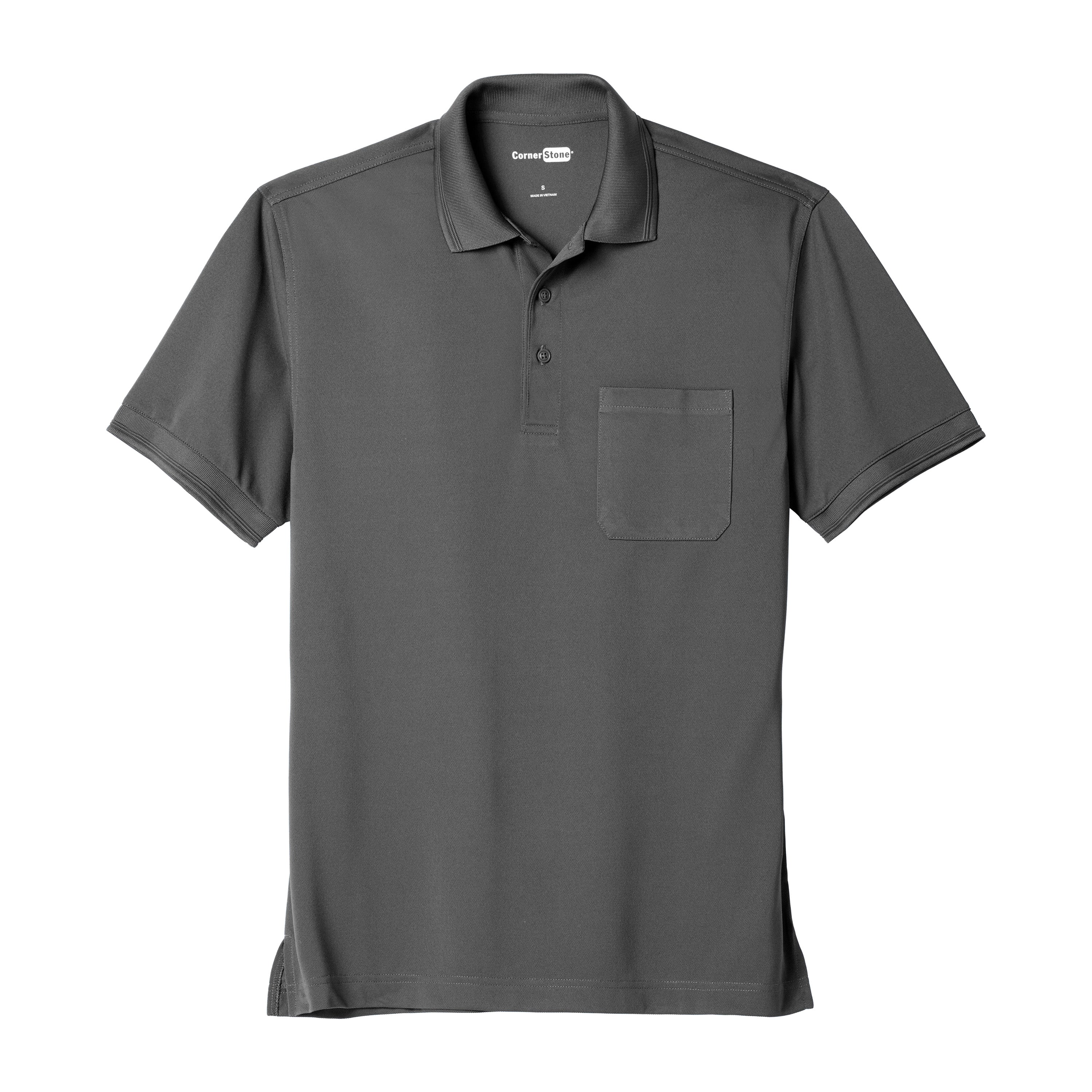 Cornerstone Industrial Snag-Proof Pique Polo With Pocket