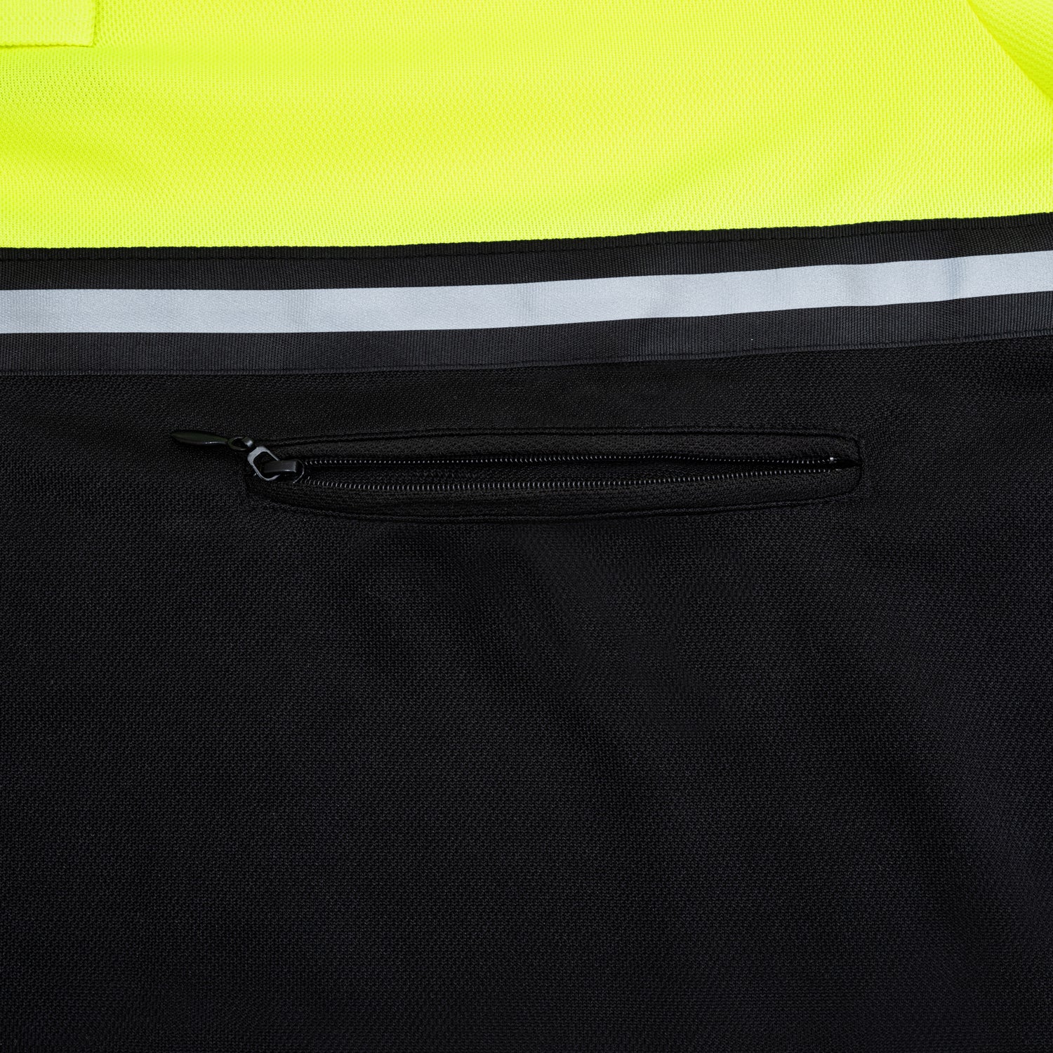 IUS Hi Viz Lime / Black Two Tone Long Sleeve Bike Patrol Polo
