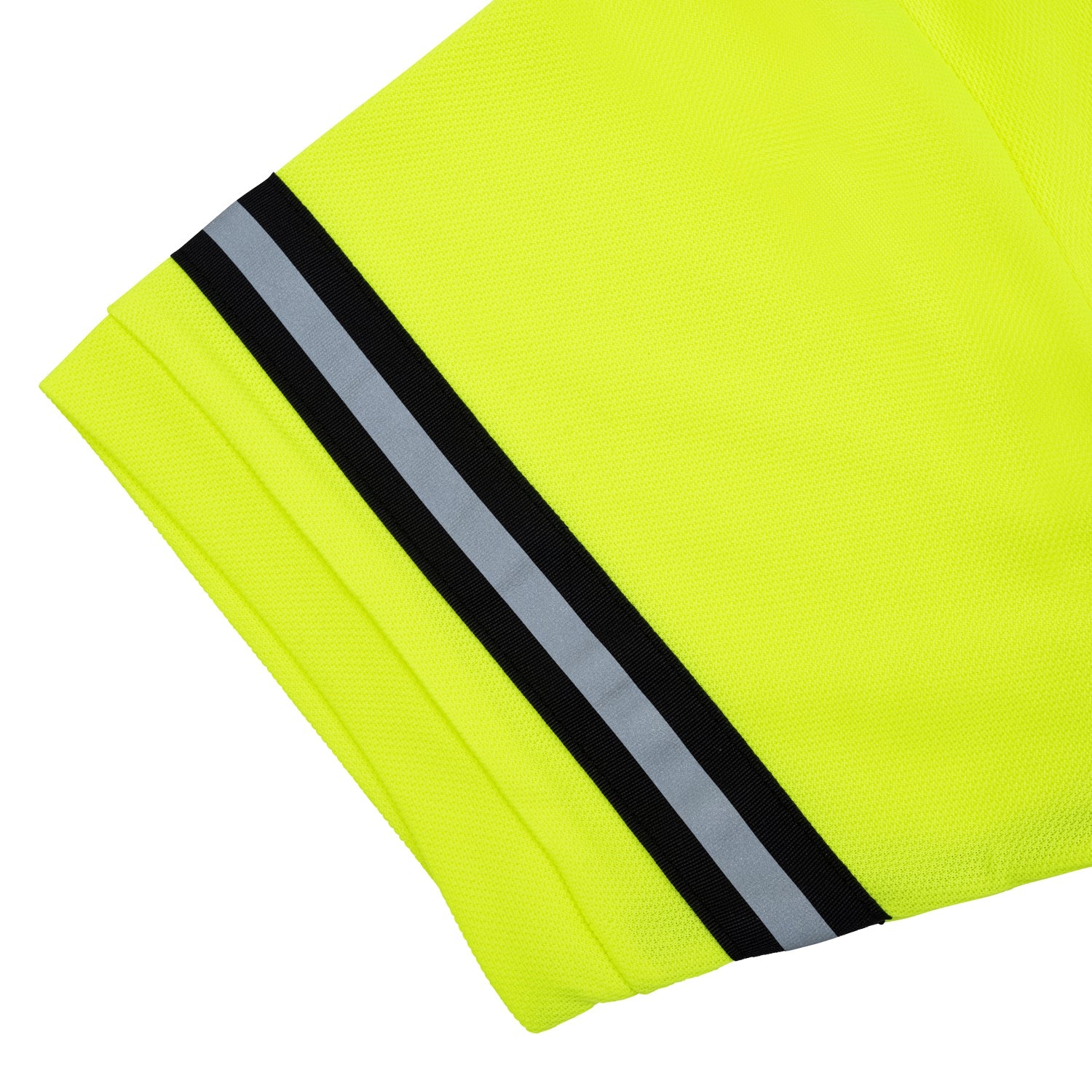 Innovative Uniform Solutions Hi Viz Lime / Black Two Tone Bike Patrol Polo