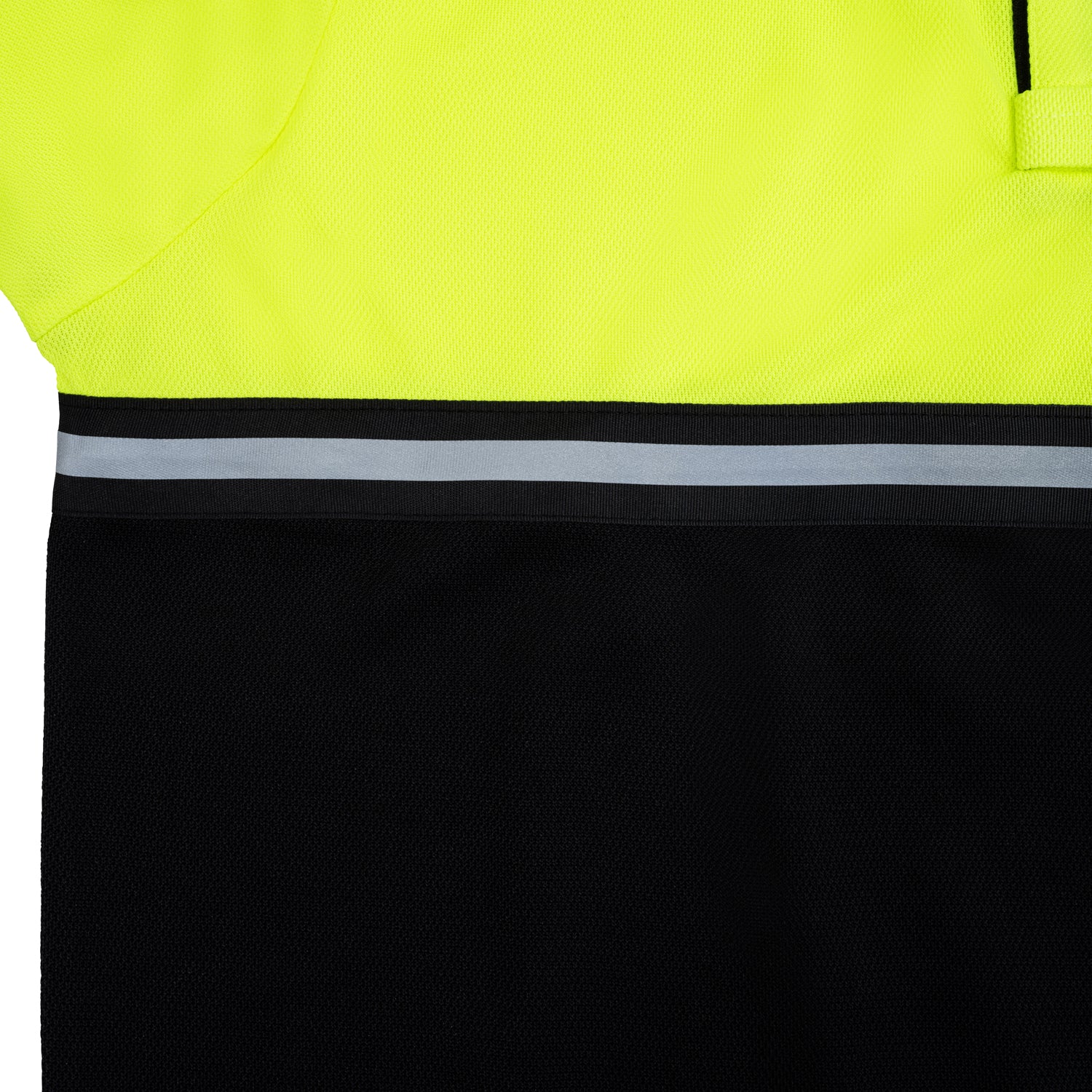 IUS Hi Viz Lime / Black Two Tone Long Sleeve Bike Patrol Polo