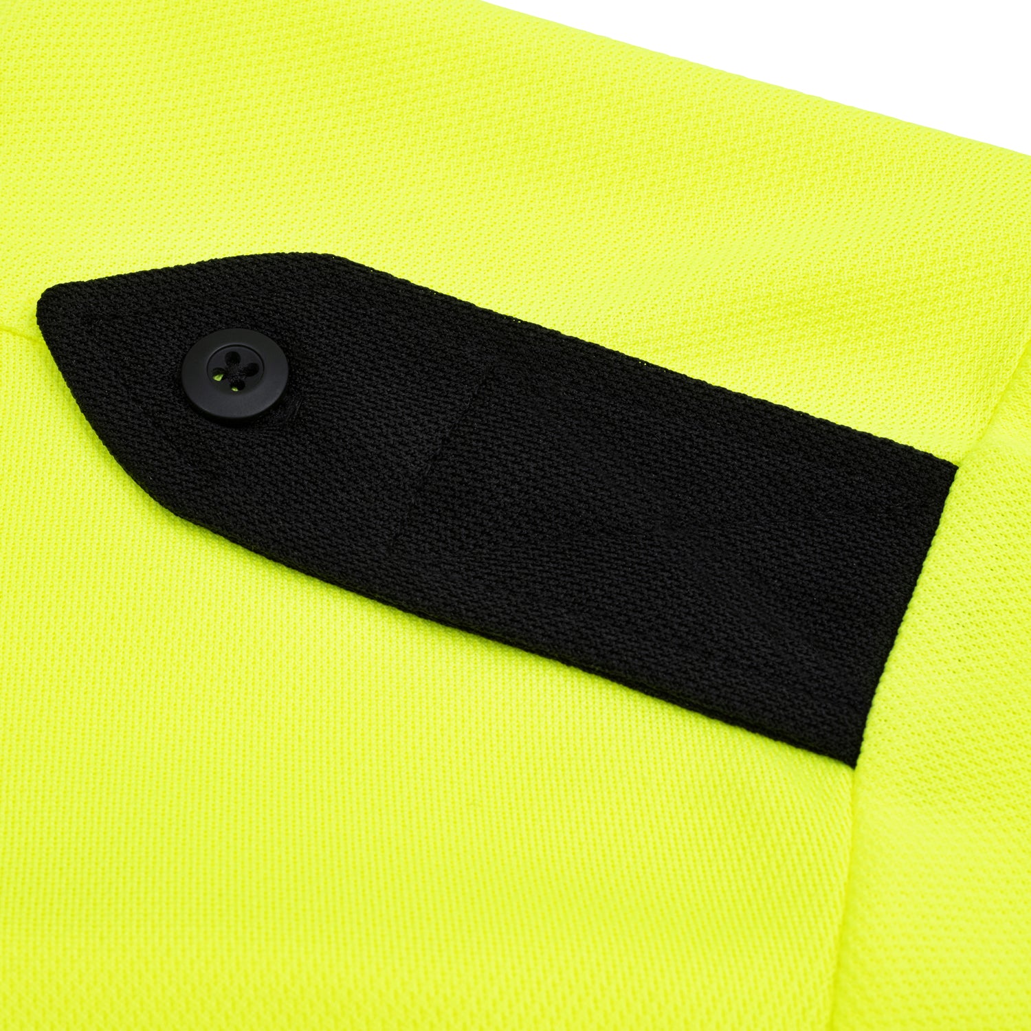IUS Hi Viz Lime / Black Two Tone Long Sleeve Bike Patrol Polo