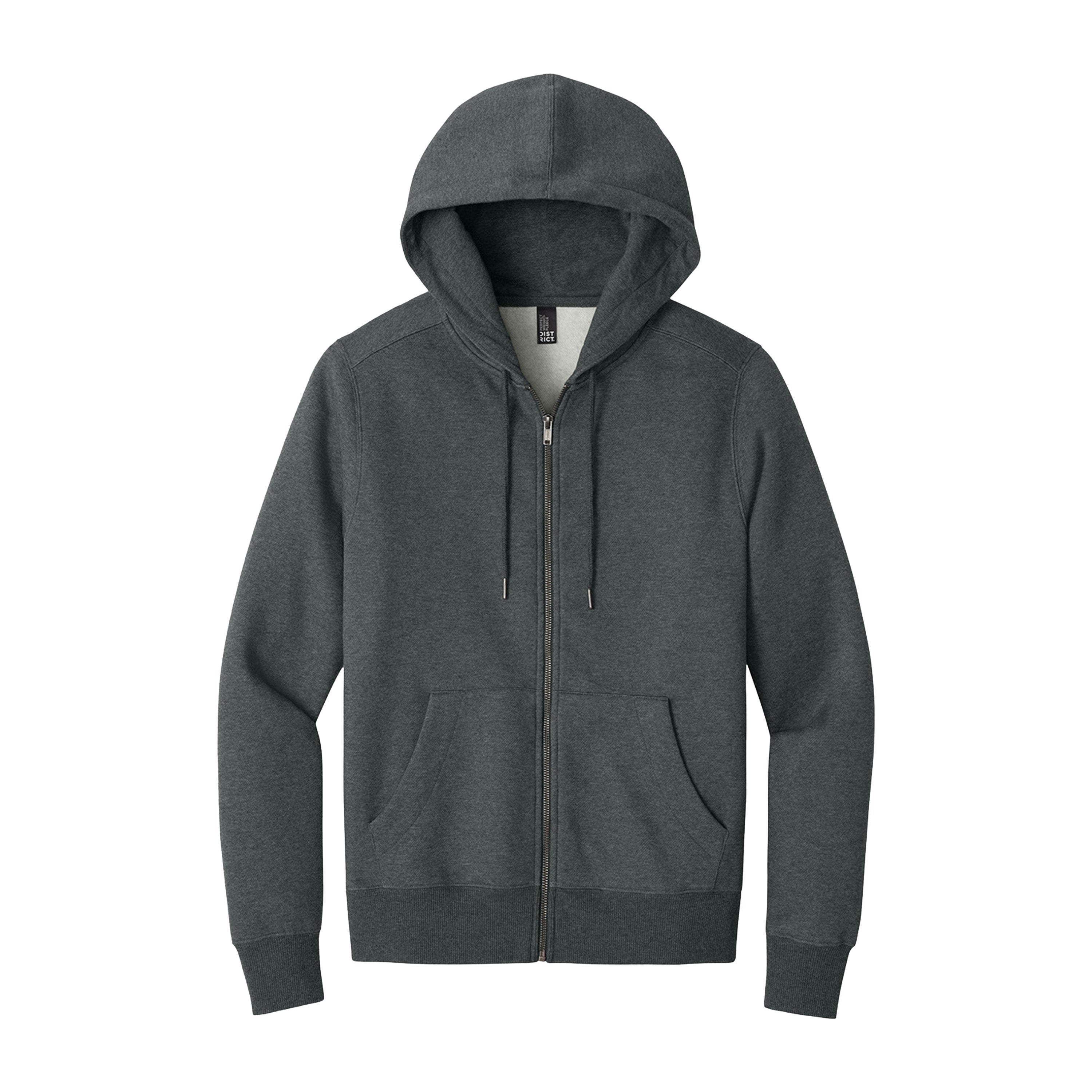 District Perfect Weight Fleece Full-Zip Hoodie Sweatshirt