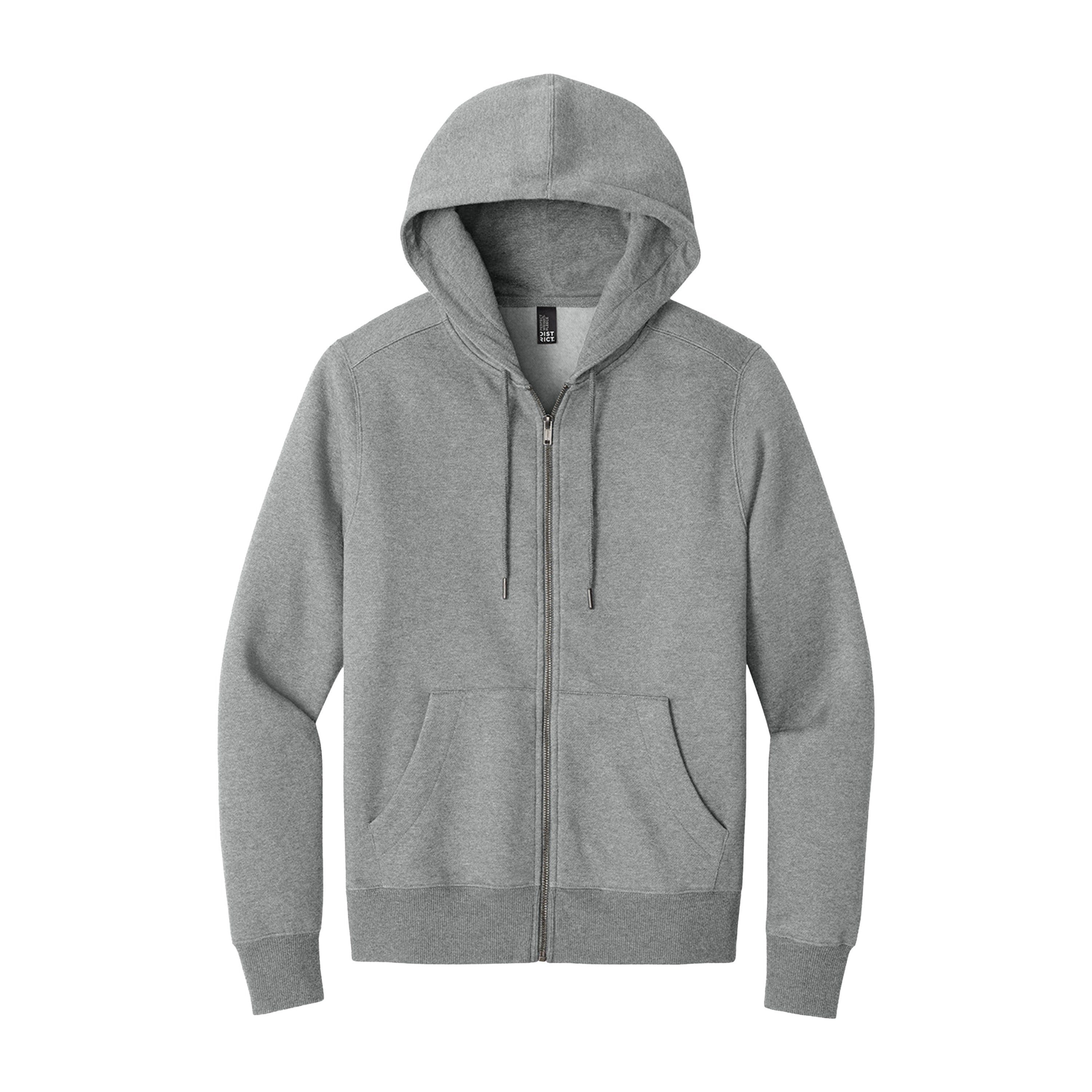 District Perfect Weight Fleece Full-Zip Hoodie Sweatshirt