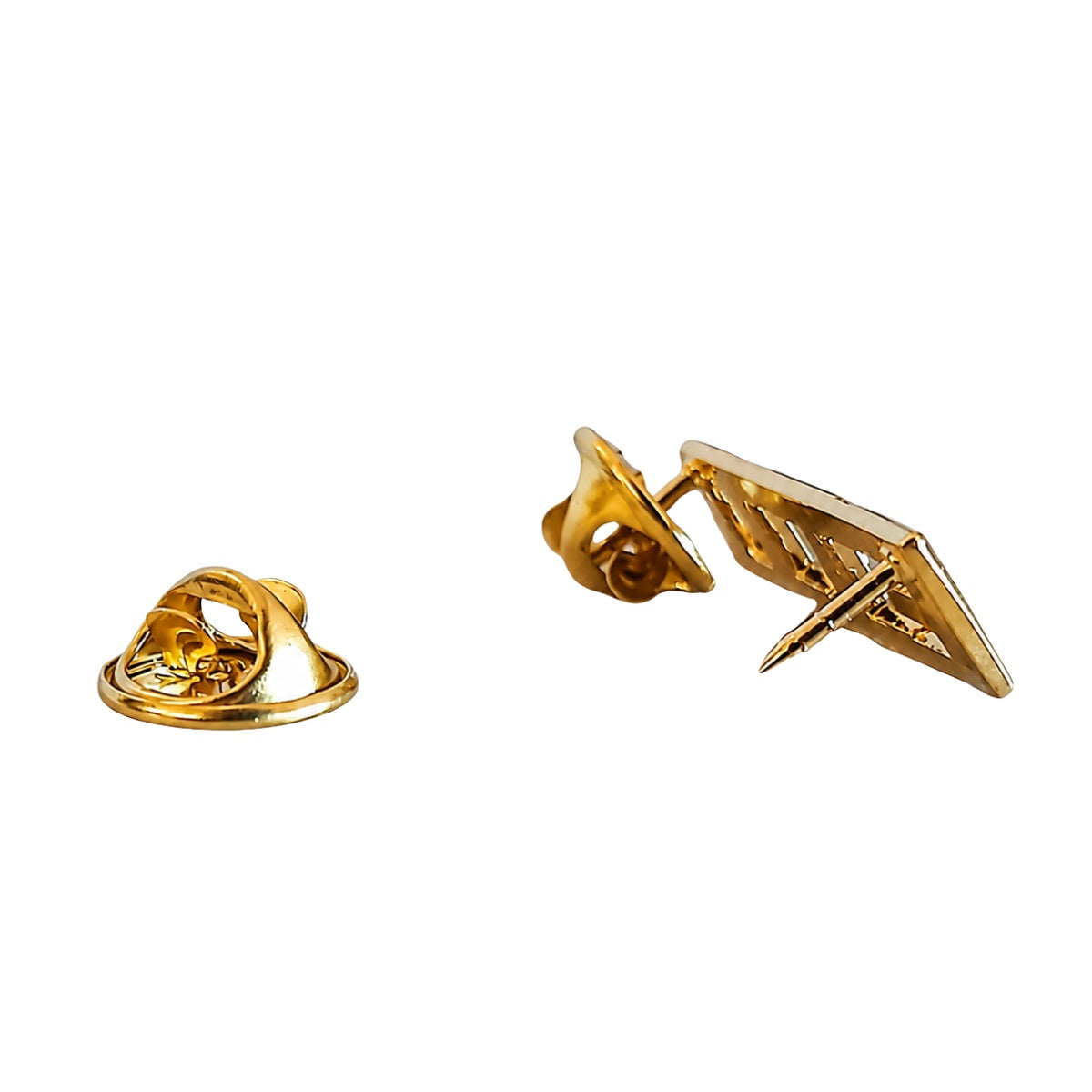 Rank, Gold F.T.O. Metal Pin Clutch Back 3/8” (Pair)