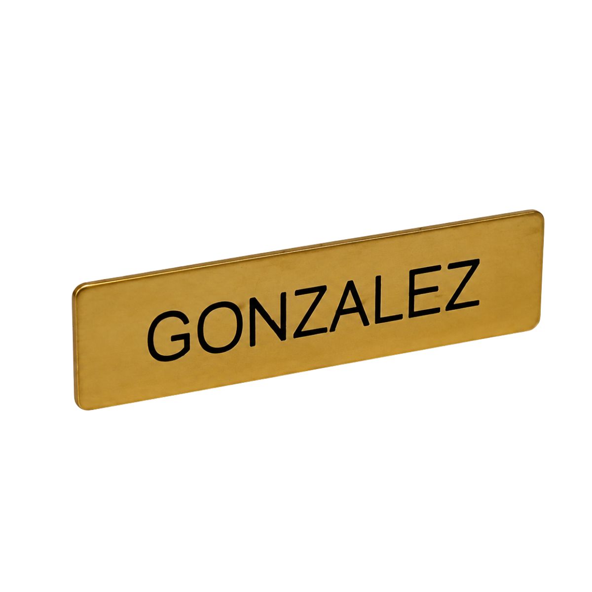 Custom Metal Nameplate 5/8" X 21/2"